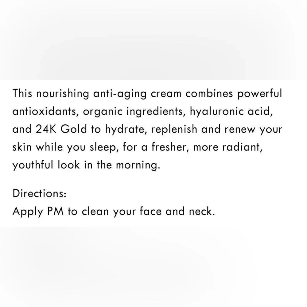 L'Core Paris 24K Gold Nourishing Night Cream